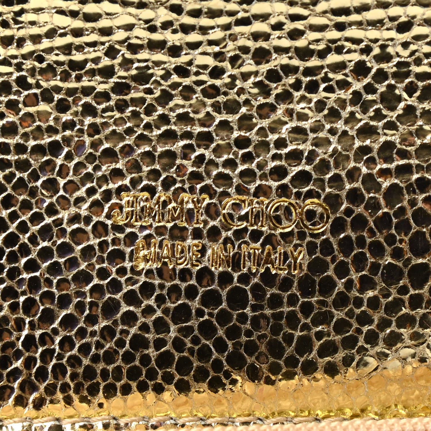 Jimmy Choo Glitter Fabric Reese Clutch Wallet Metallic 6 of 9
