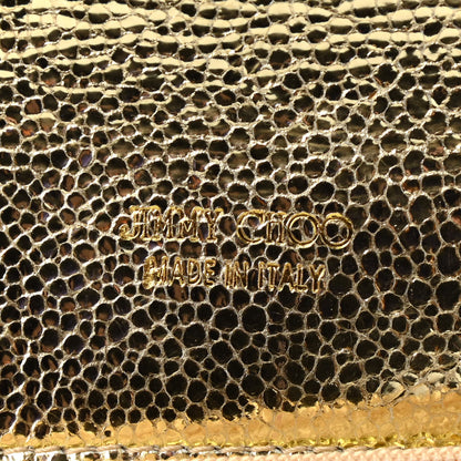 Jimmy Choo Glitter Fabric Reese Clutch Wallet Metallic 6 of 9