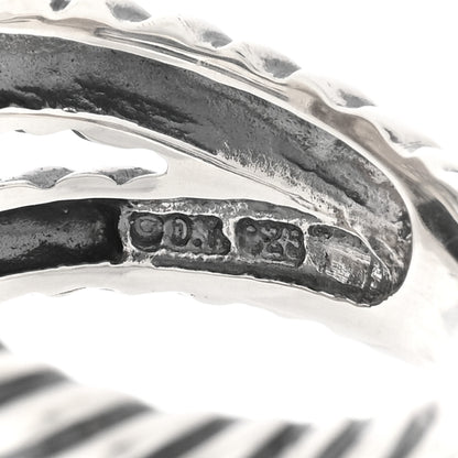 David Yurman Sterling Silver Diamond 11mm Albion Pave Ring 53 6.25 4 of 4