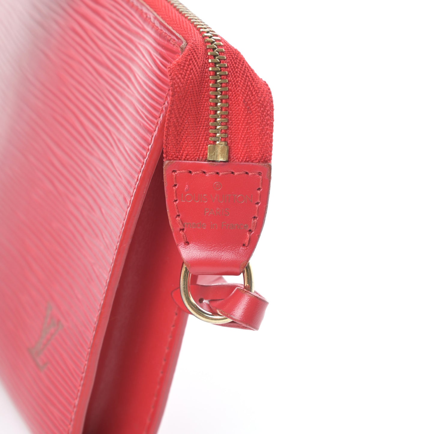 Epi Pochette Accessories 24 Castillan Red
