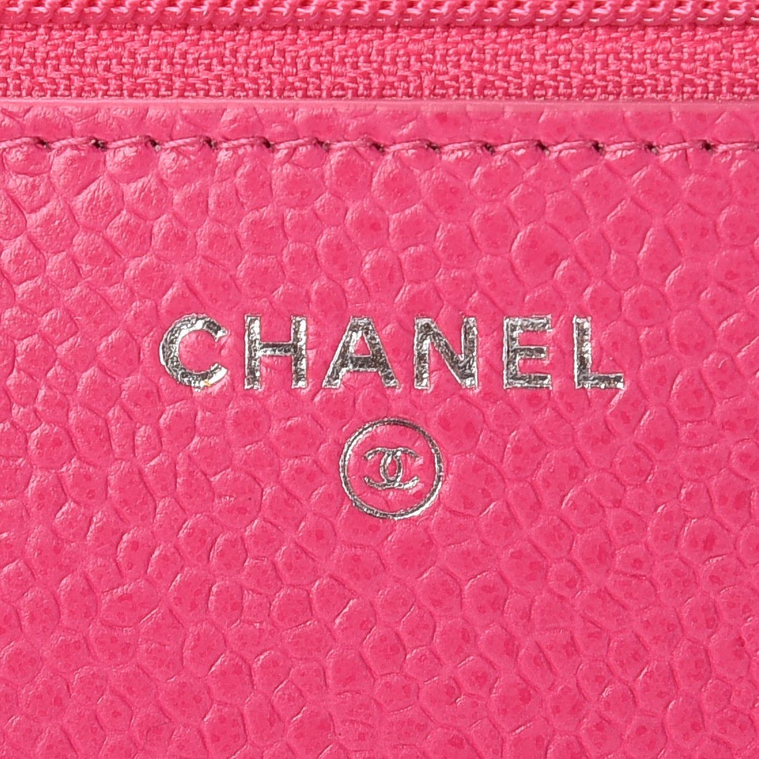Chanel Caviar Quilted Wallet on Chain WOC Pink 6 of 11