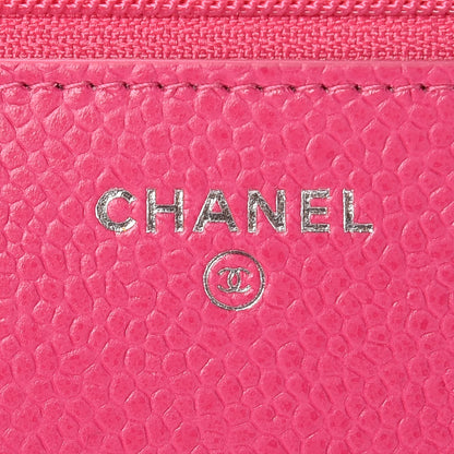 Chanel Caviar Quilted Wallet on Chain WOC Pink 6 of 11