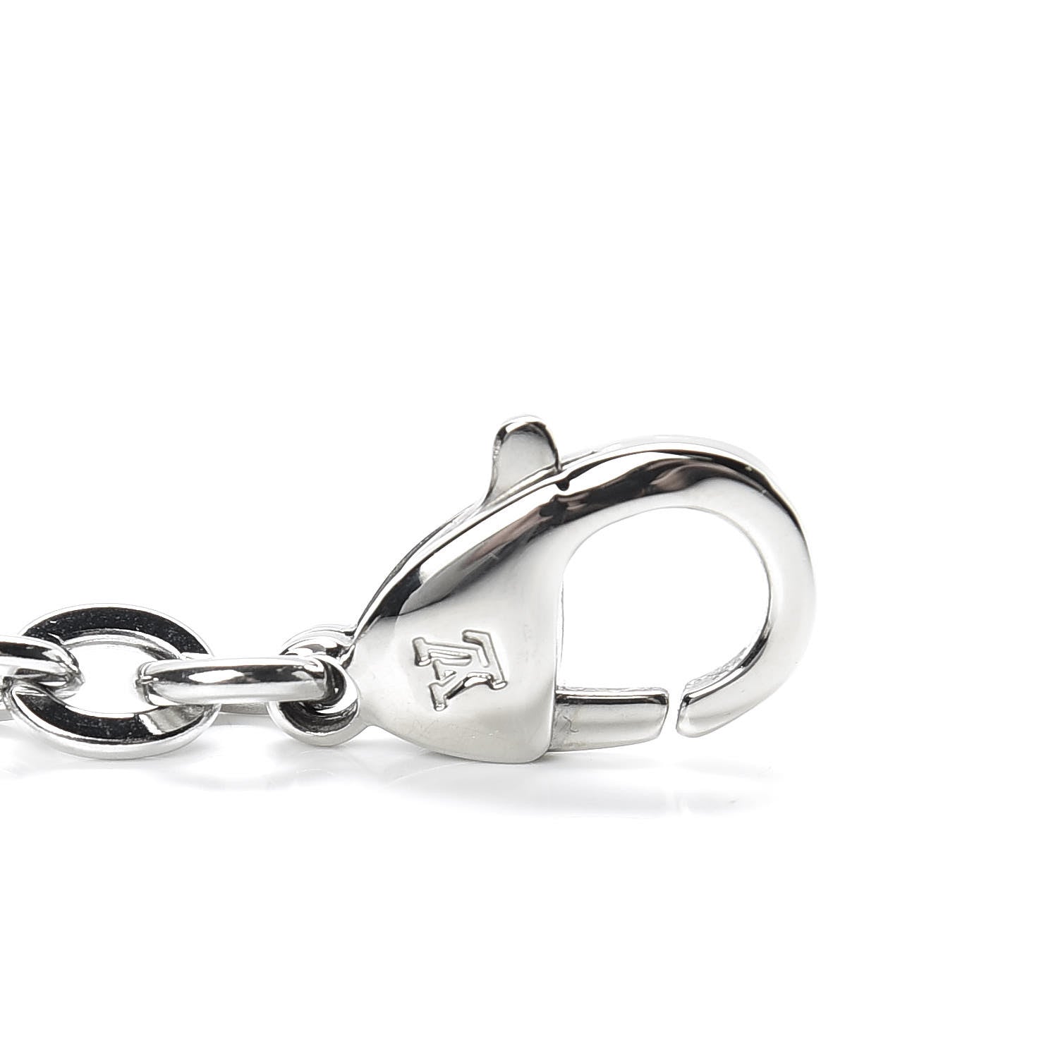 Louis Vuitton Felicie Chain Long Shoulder Strap Silver 4 of 4