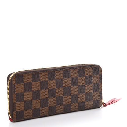 Louis Vuitton Damier Ebene Clemence Wallet Cherry 3 of 7