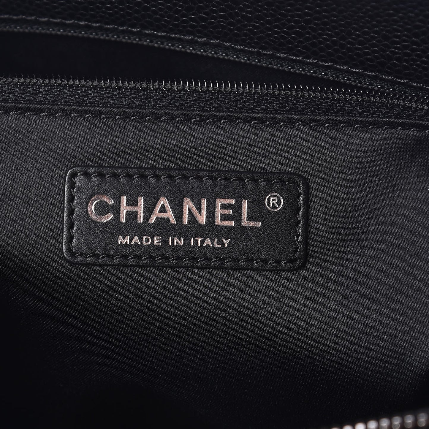 Caviar Quilted Grand Shopping Tote GST Black