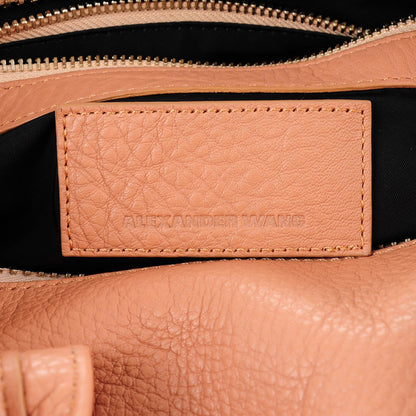 Alexander Wang Pebbled Lambskin Rocco Tan Pale Gold Hardware 6 of 8