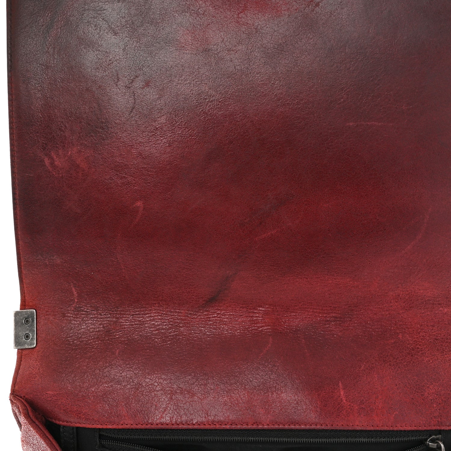 Chanel Nubuck Chesterfield Quilted Large Celtic Boy Flap Red 11 of 15