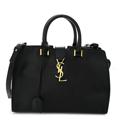 Saint Laurent Smooth Calfskin Small Monogram Cabas Black 1 of 12