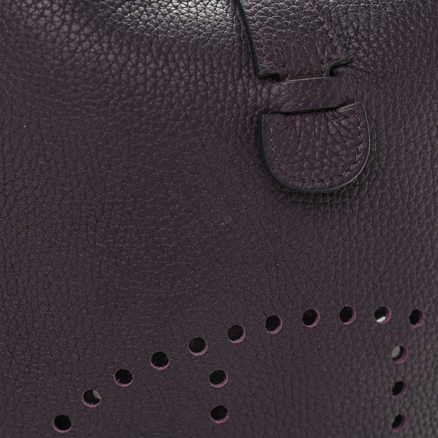 Hermes Taurillon Clemence Evelyne III GM Raisin 13 of 13