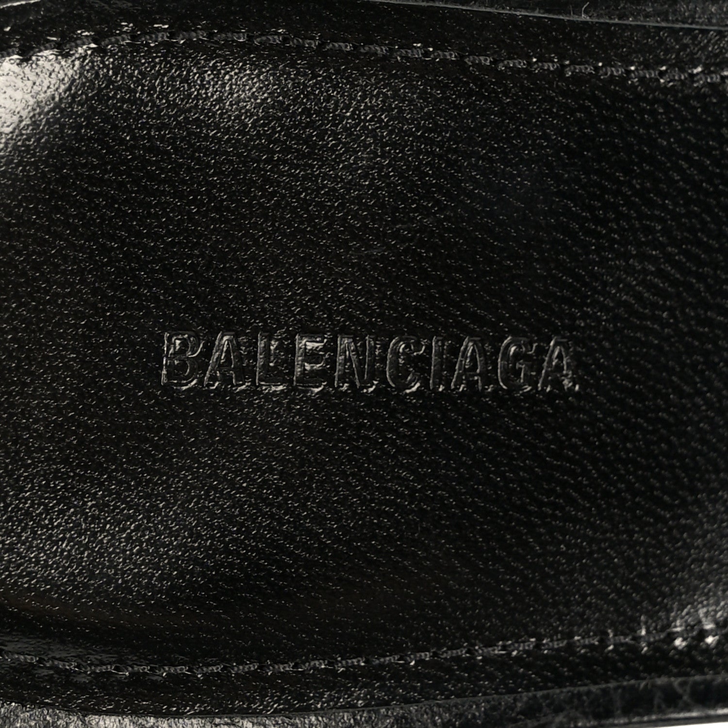 Balenciaga Agneau Arena Cagole 50mm Slide Sandals 38 Black 7 of 9