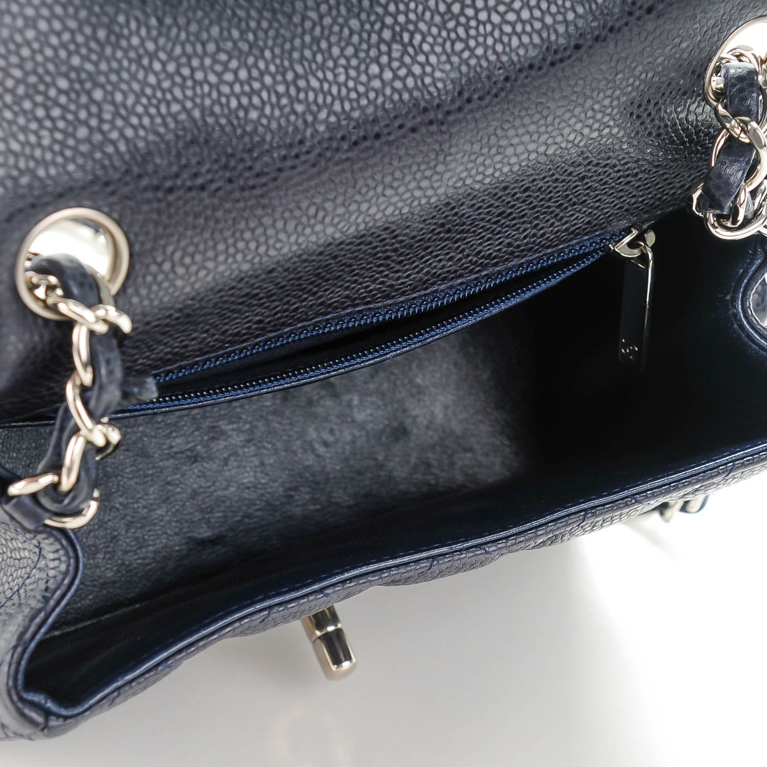 Chanel Caviar Quilted Mini Square Flap Navy 5 of 8