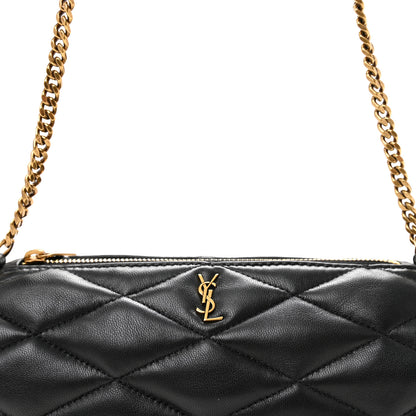 Saint Laurent Lambskin Monogram Mini Sade Tube Bag Black 8 of 10