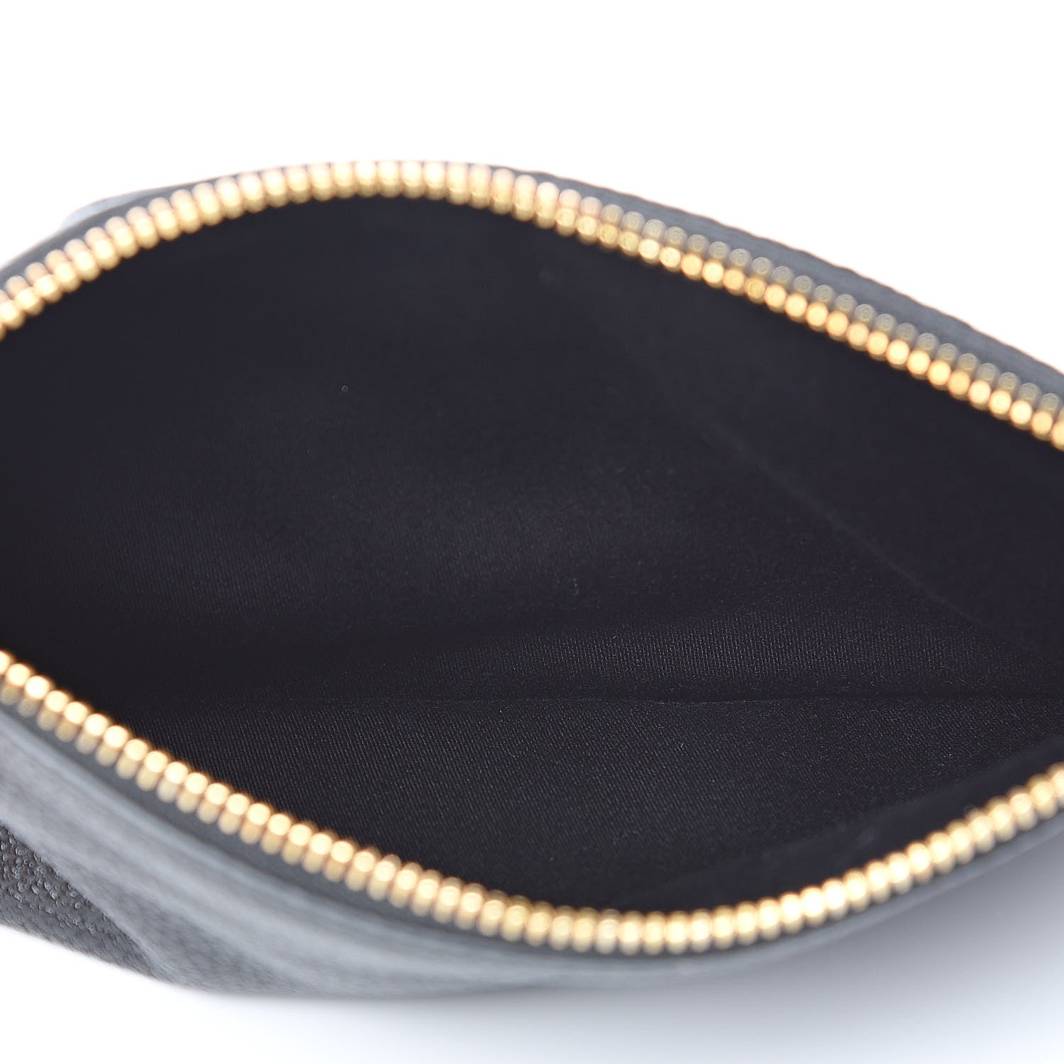 Miu Miu Goatskin Madras Blason Print Zip Envelope Black 5 of 8