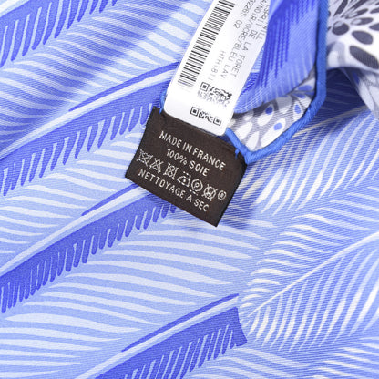 Hermes Silk L'Esprit De La Foret Scarf 90 Black Ocre Bleu Lavande 2 of 4