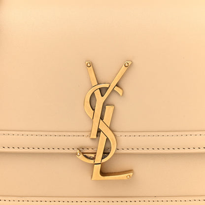 Saint Laurent Smooth Calfskin Small Solferino Satchel Ivory Natural 8 of 16