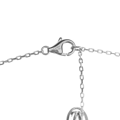 Cartier 18K White Gold Diamond SM D'Amour Pendant Necklace 4 of 4