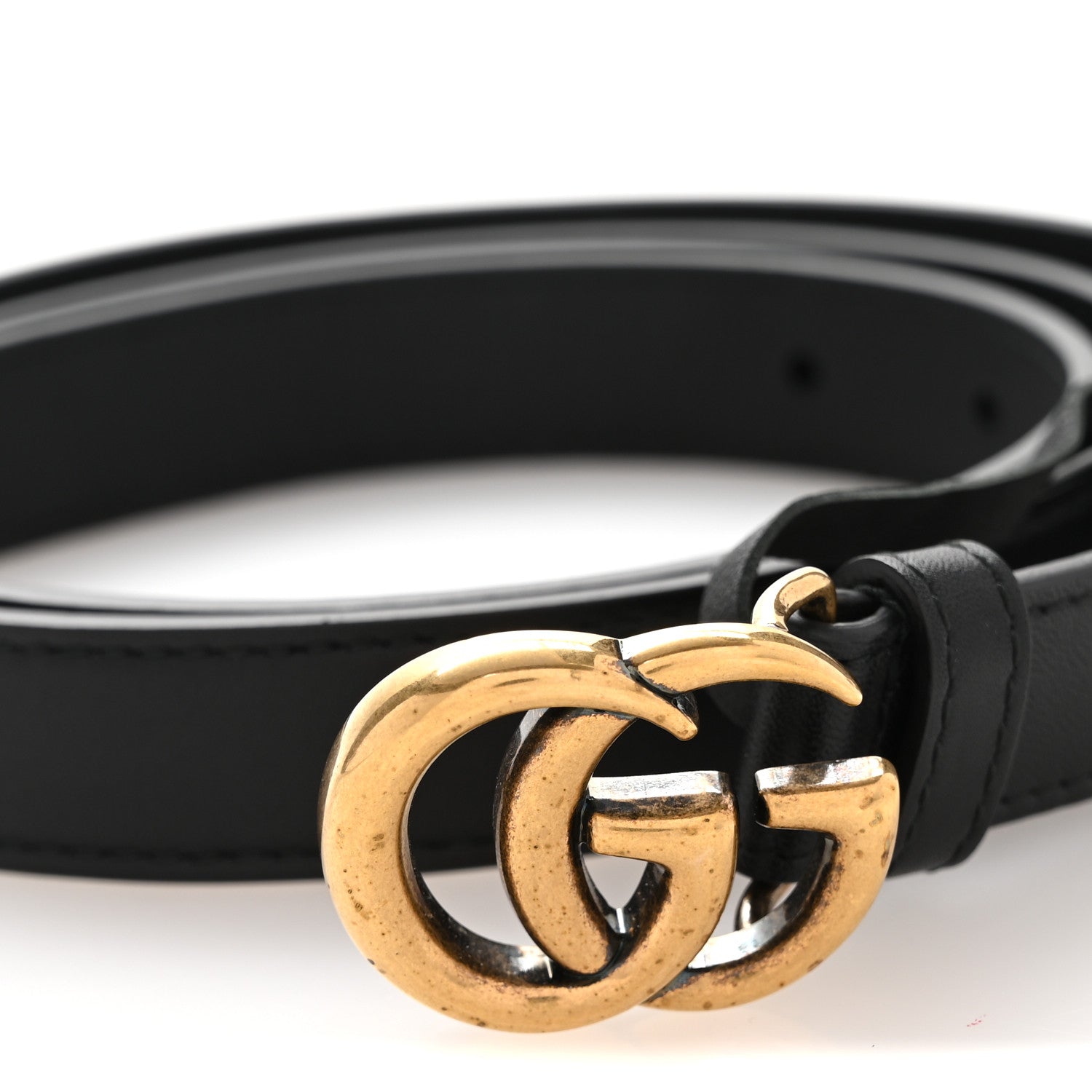 Gucci Calfskin Double G 20mm Belt 90 36 Black 7 of 8