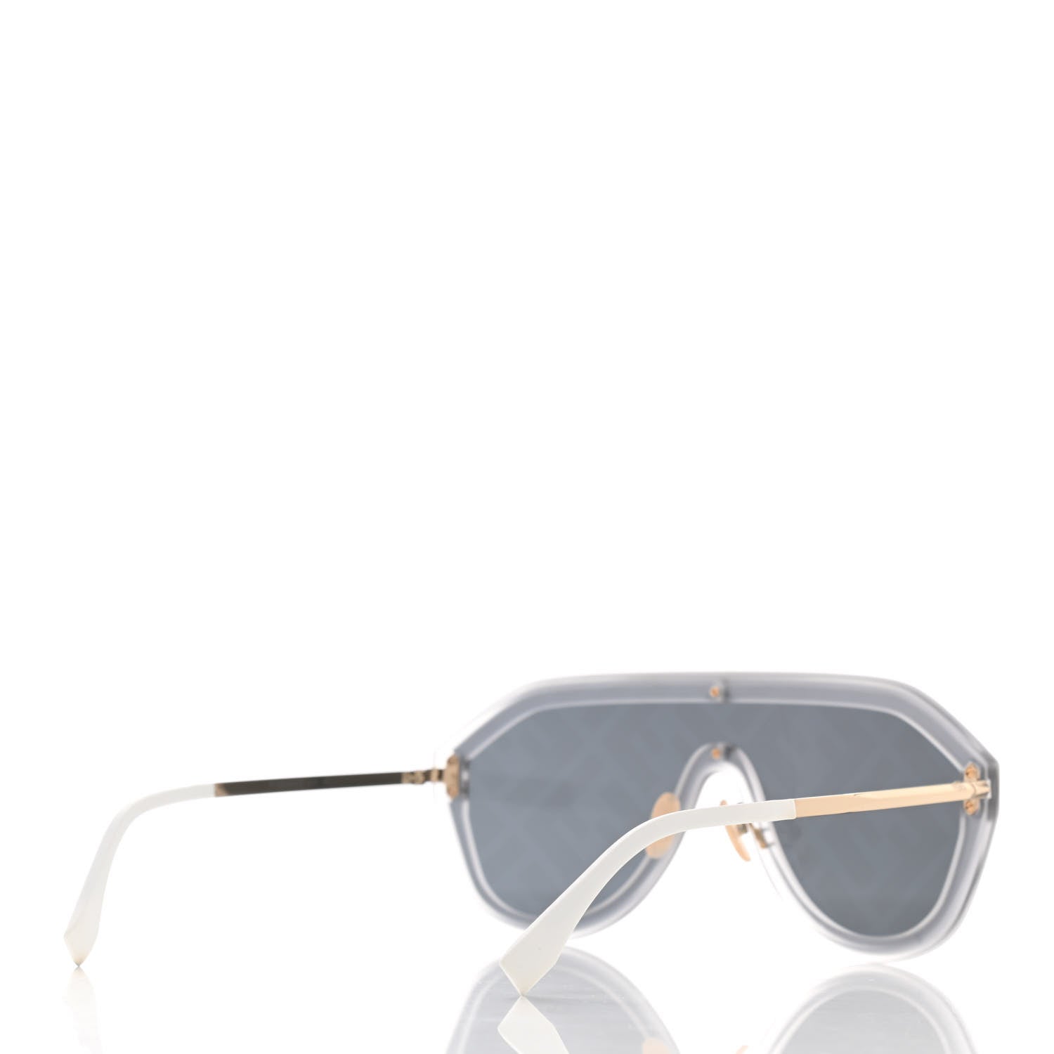 Fendi FF Fabulous Shield Sunglasses FF M0039/G/S Transparent White 4 of 7