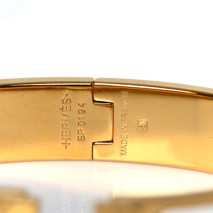 Hermes Enamel Narrow Clic Clac H Bracelet PM White 4 of 4