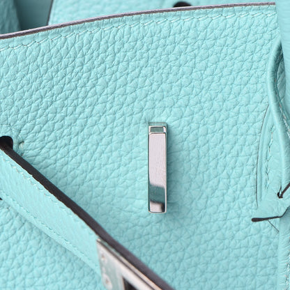 Hermes Togo Birkin 25 Bleu Atoll 22 of 34