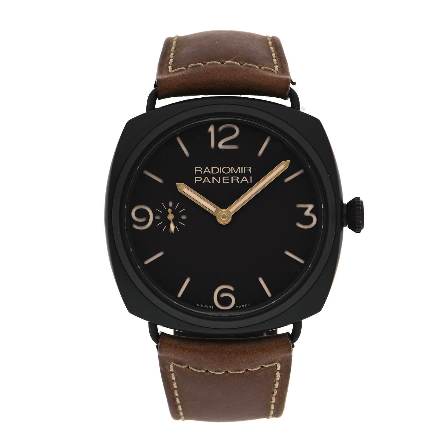 Panerai Stainless Steel Calfskin 47mm Radiomir Composite Automatic Watch Black PAM00504 1 of 4
