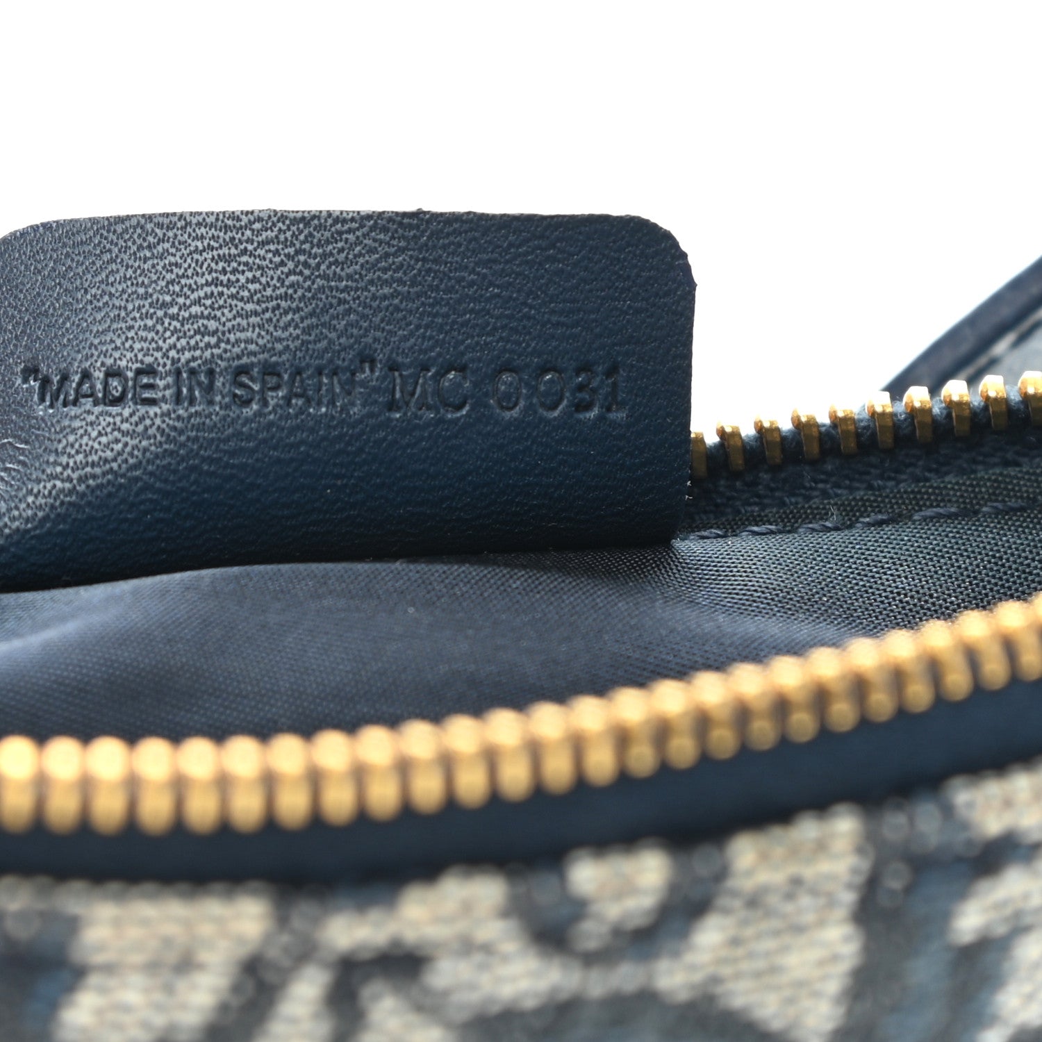 Christian Dior Monogram Mini Saddle Pochette Navy 7 of 8
