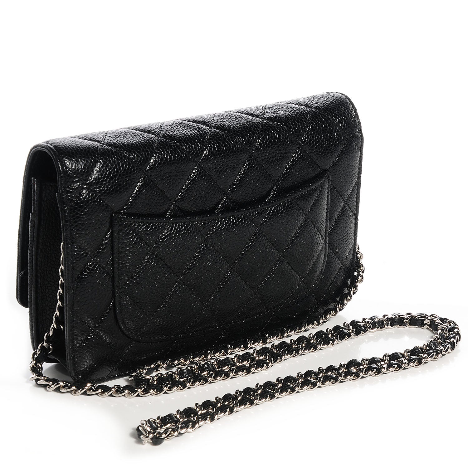Chanel Caviar Quilted Wallet On Chain WOC Black 3 of 9