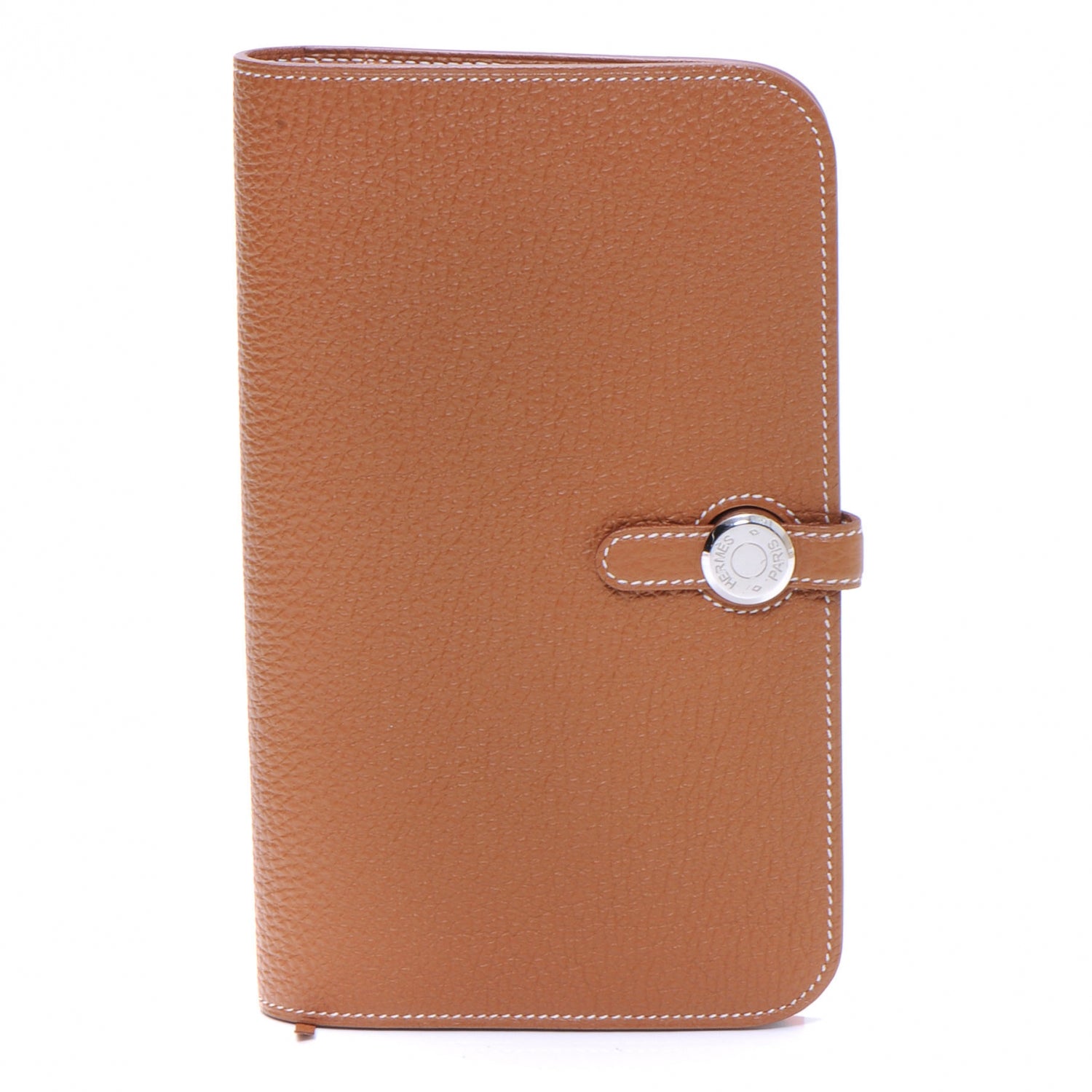 Hermes Taurillon Clemence Dogon Combined Wallet Gold 1 of 7