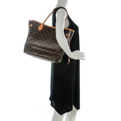 Louis Vuitton Monogram Neverfull MM Rose Ballerine 2 of 8