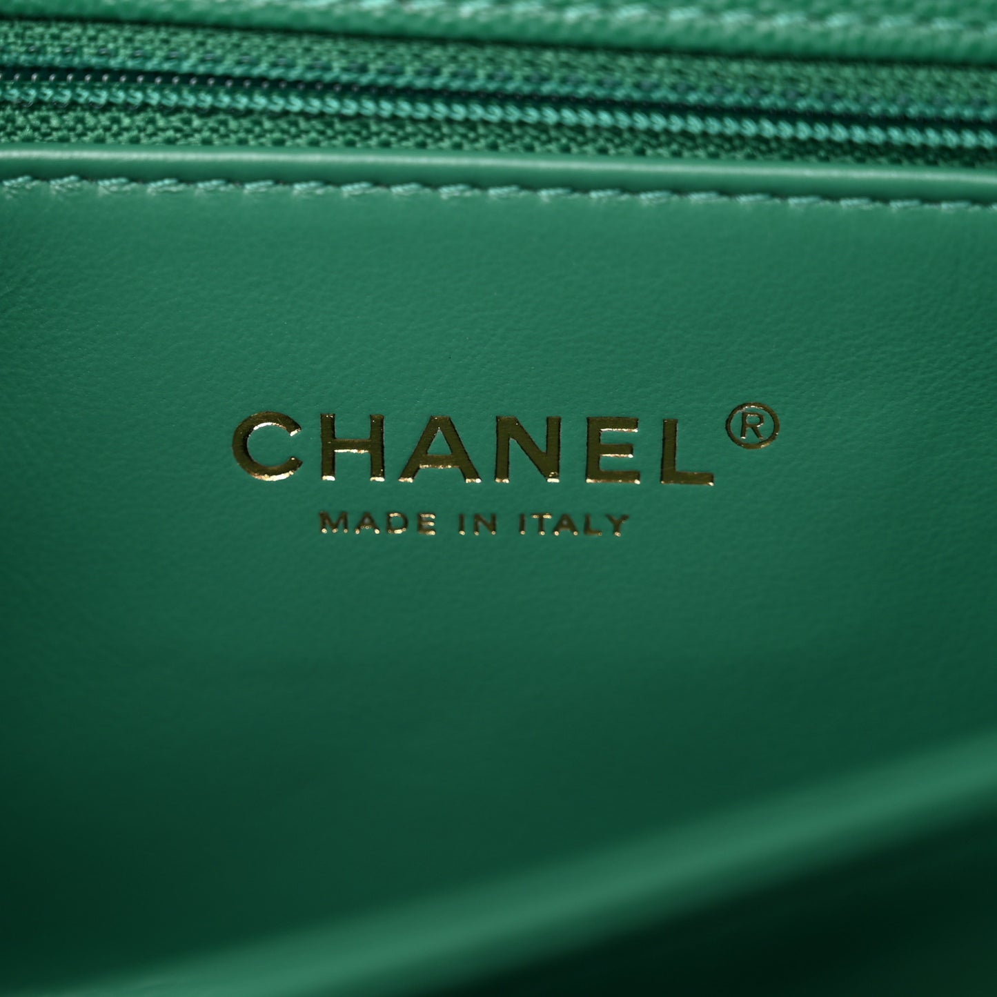 Caviar Quilted Mini Coco Handle Flap Green