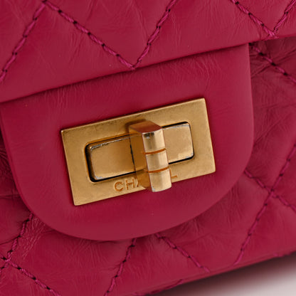 Chanel Aged Calfskin Quilted 2.55 Reissue 225 Flap Fuchsia 12 of 12