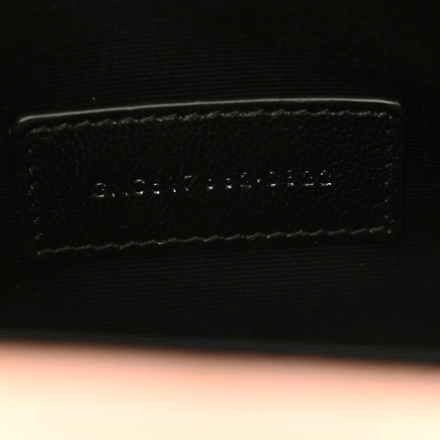 Saint Laurent Grain De Poudre Matelasse Chevron Monogram Envelope Clutch Vintage Peach 7 of 9