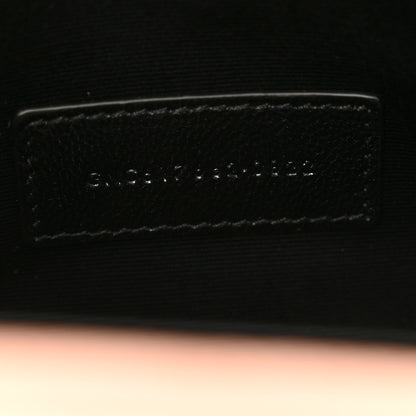 Saint Laurent Grain De Poudre Matelasse Chevron Monogram Envelope Clutch Vintage Peach 7 of 9