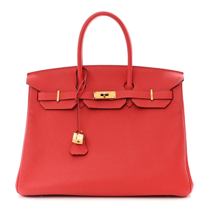 Hermes Taurillon Clemence Birkin 35 Rose Jaipur 1 of 15