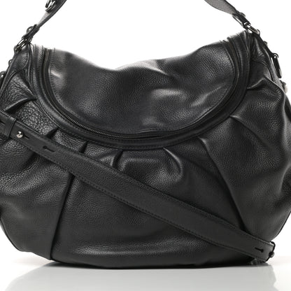 Gucci Pebbled Calfskin Medium Icon Bit Shoulder Bag Black 8 of 11