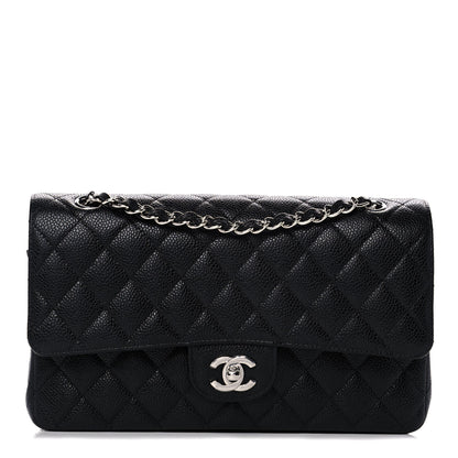 Chanel Caviar Quilted Medium Double Flap Black 1 of 10