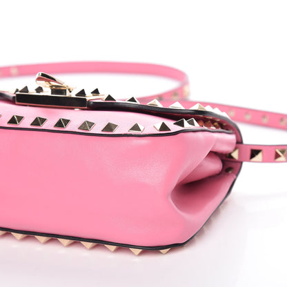 Valentino Garavani Vitello Mini Rockstud Flap Saddle Crossbody Bag Ninphea 6 of 10