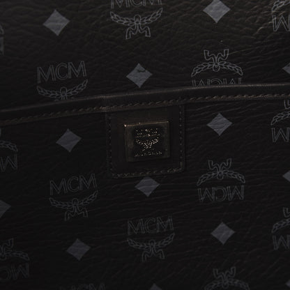 MCM Visetos Shopping Tote Black 8 of 9