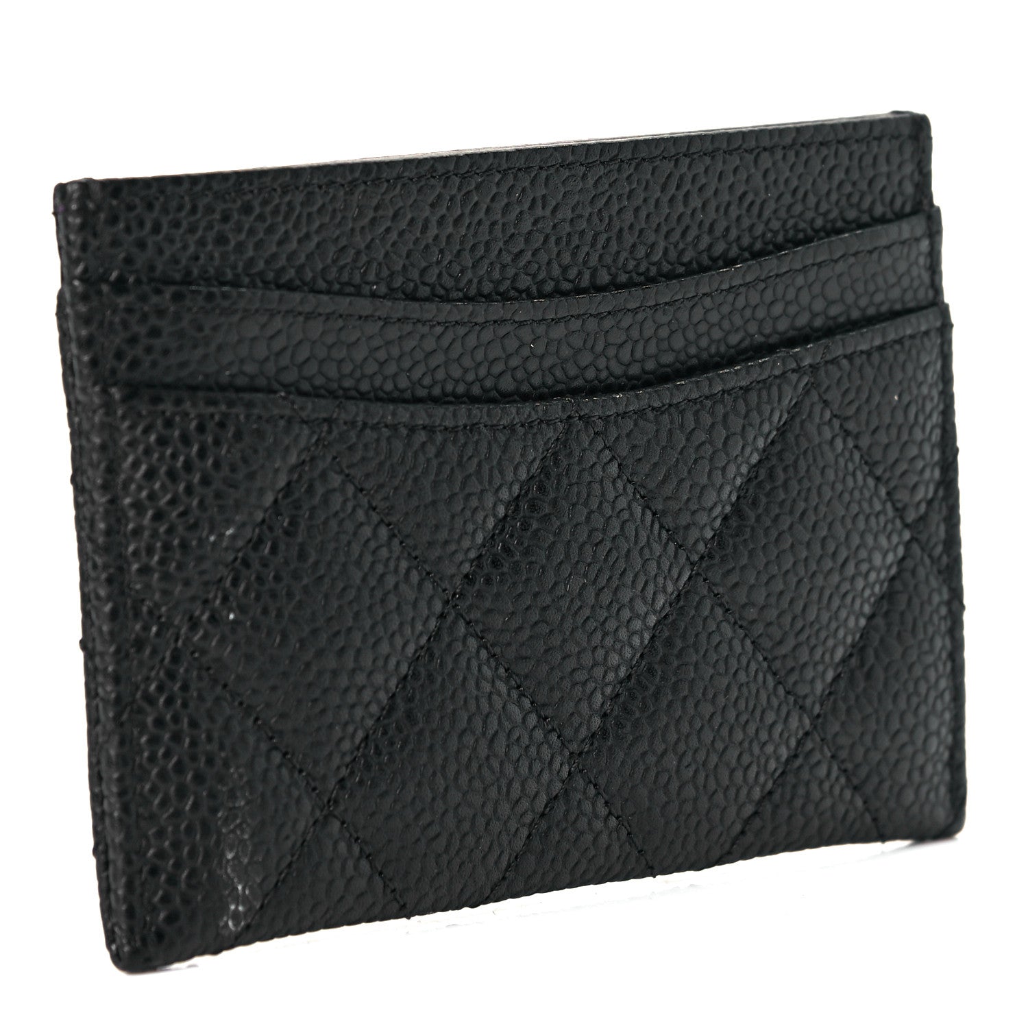 Chanel Caviar Quilted Card Holder Black 3 of 9