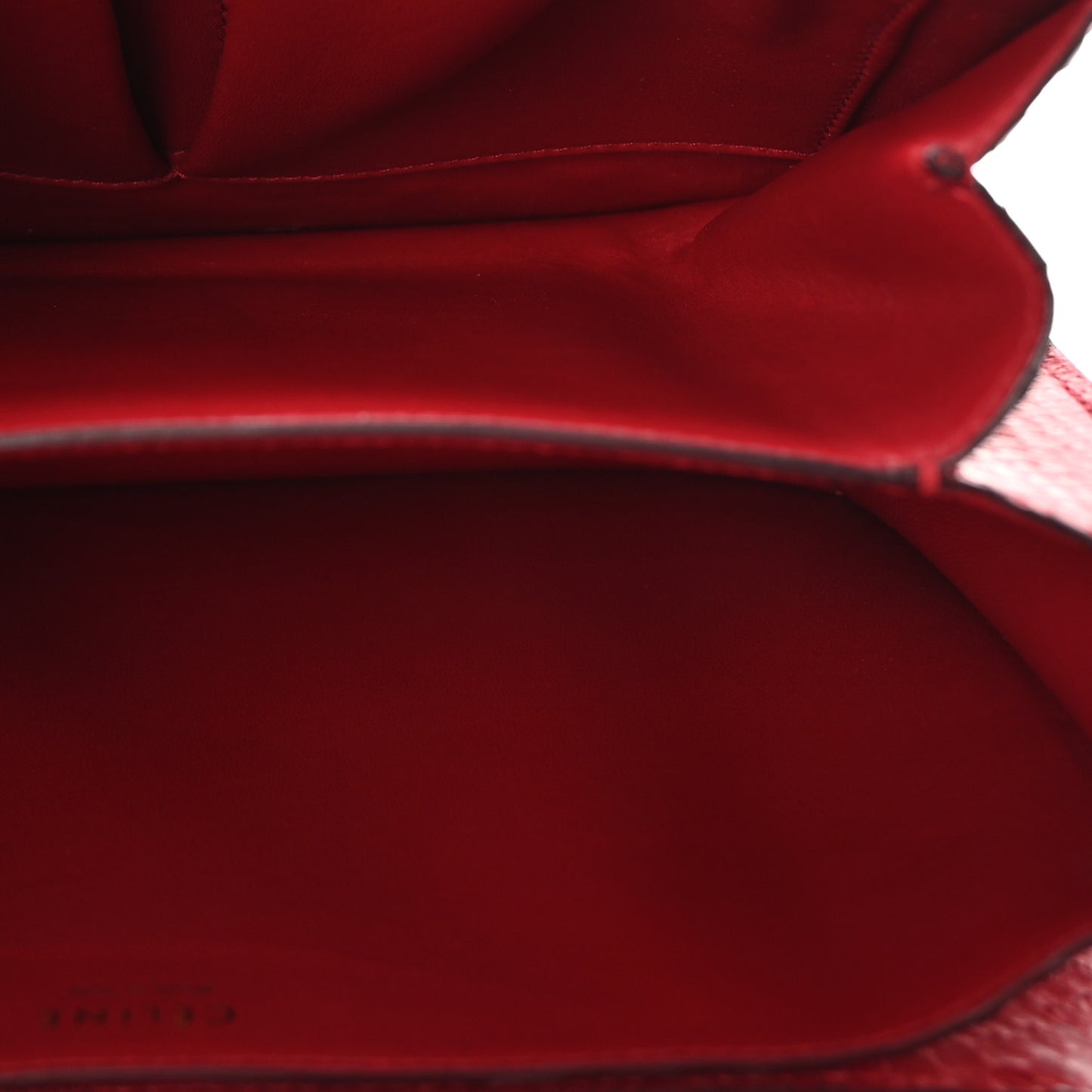 Snakeskin Medium Classic Box Flap Red