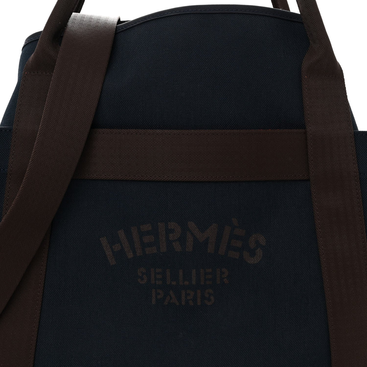 Hermes Canvas The Grooming Bag Bleu Navy Feu 8 of 10