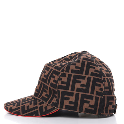 Fendi Canvas FF Reloaded Baseball Hat Tobacco Red 3 of 8