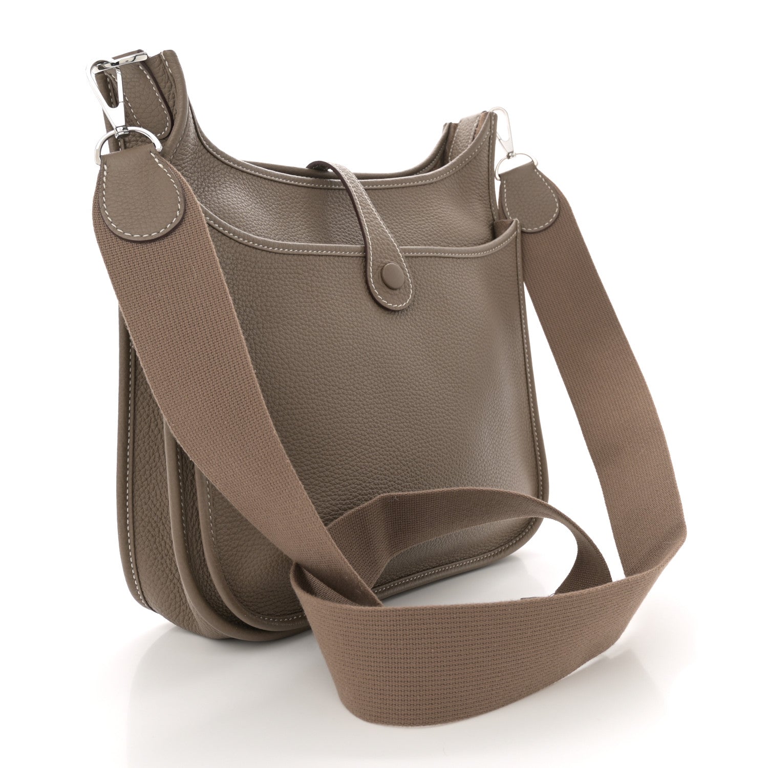 Hermes Taurillon Clemence Evelyne III PM Etoupe 2 of 10