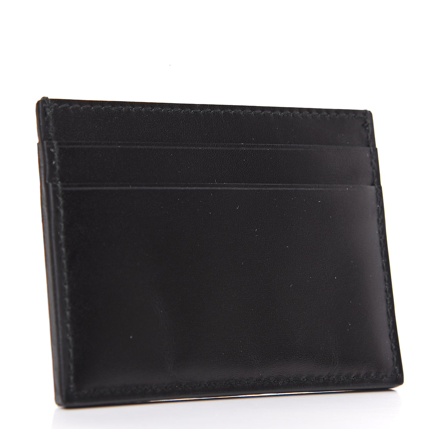Calfskin GG Card Holder Black