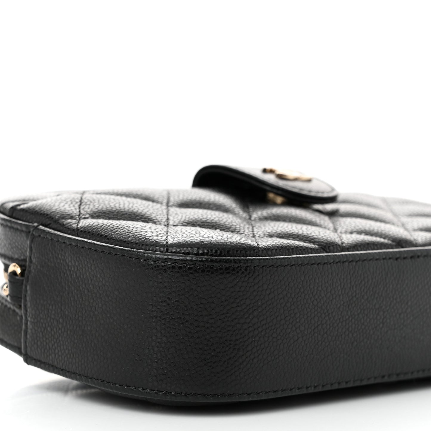 Caviar Quilted Chain Camera Bag Black