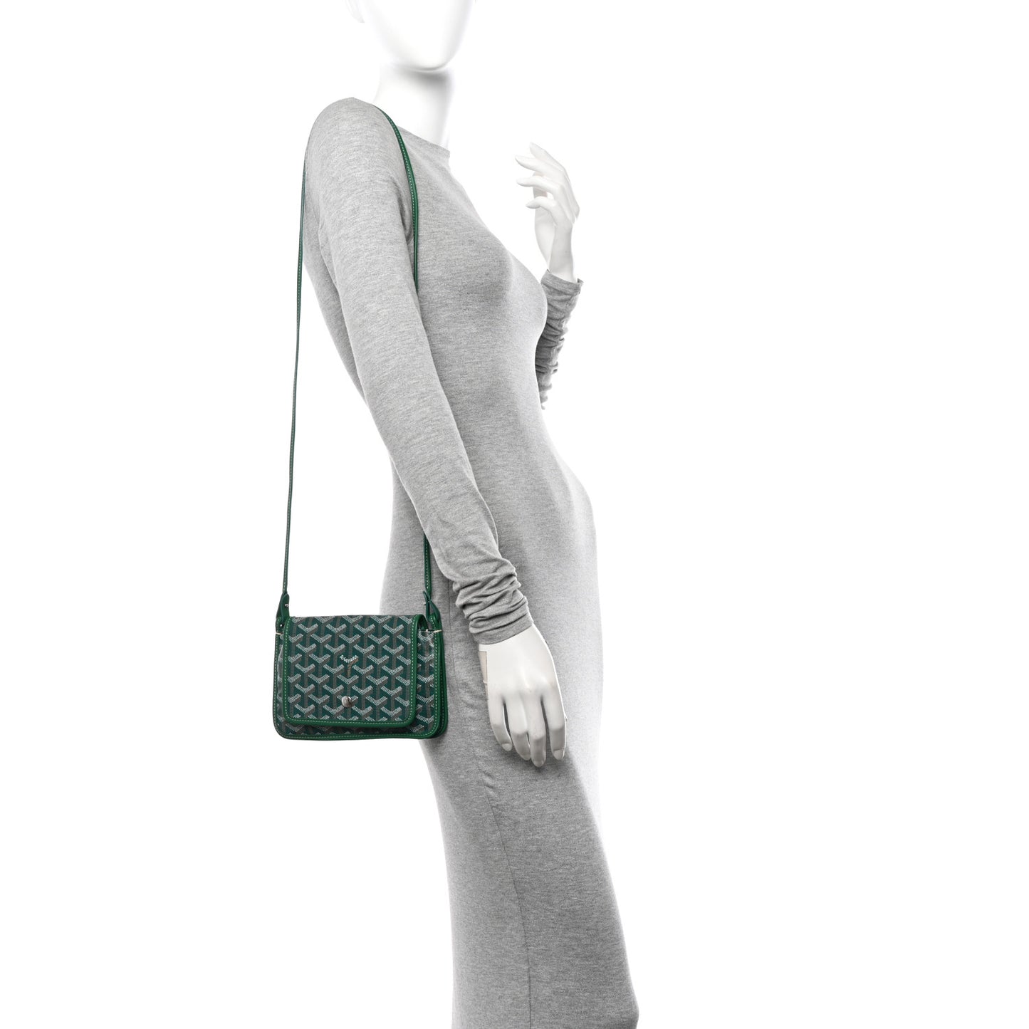 Goyardine Plumet Wallet Clutch Green