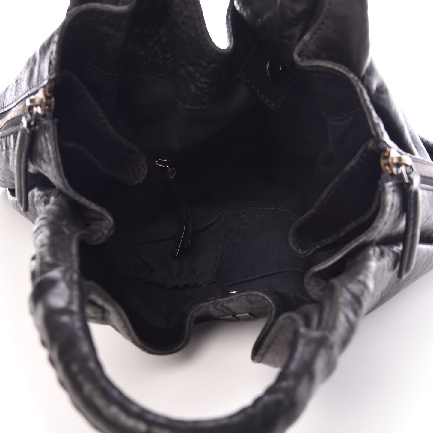Leather Large Elschia Hobo Black