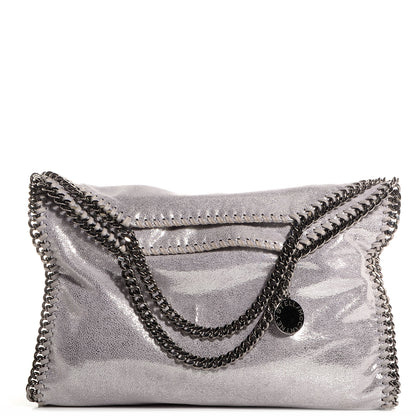 Stella McCartney Faux Leather Shaggy Deer Small Falabella Silver 1 of 7