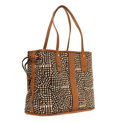 MCM Visetos Medium Liz Reversible Shopper Tote Cognac 12 of 18