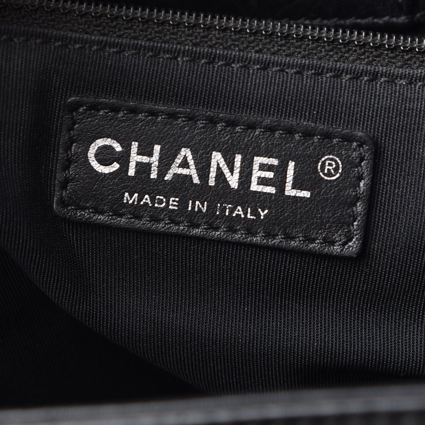 Calfskin Cerf Executive Shopper Tote Black